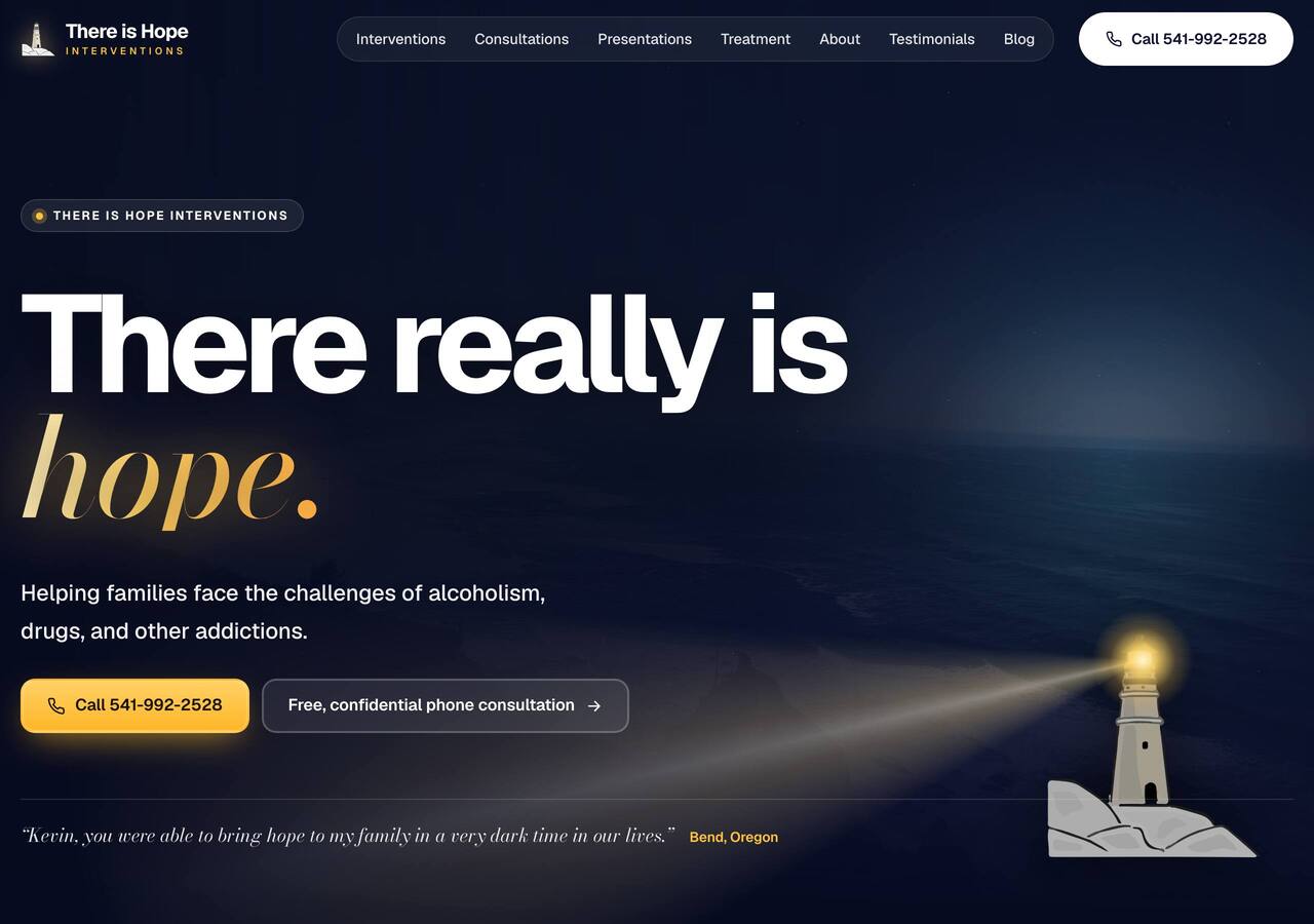 Design D, Lightkeeper, home page